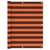 Image de vidaXL Écran de balcon Orange et marron 120x300 cm Tissu Oxford134932