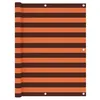 Image de vidaXL Écran de balcon Orange et marron 120x500 cm Tissu Oxford134934