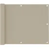 Image de vidaXL Vidaxl Écran De Balcon Beige 75x500 Cm Tissu Oxford