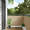 Image de vidaXL Écran de balcon Beige 90x500 cm Tissu Oxford
