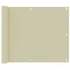 Image de vidaXL Écran de balcon Crème 75x300 cm Tissu Oxford134948