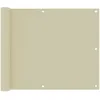Image de vidaXL Vidaxl Écran De Balcon Crème 75x300 Cm Tissu Oxford