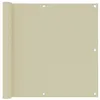 Image de vidaXL Écran de balcon Crème 90x300 cm Tissu Oxford