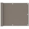 Image de vidaXL Écran de balcon Taupe 75x400 cm Tissu Oxford