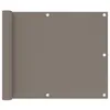 Image de Vidaxl Ãcran De Balcon Taupe 75x400 Cm Tissu Oxford