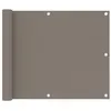Image de vidaXL Écran de balcon Taupe 75x600 cm Tissu Oxford
