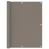 Image de vidaXL Écran de balcon Taupe 120x500 cm Tissu Oxford