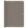 Image de Vidaxl Ãcran De Balcon Taupe 120x500 Cm Tissu Oxford