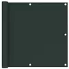 Image de vidaXL Écran de balcon Vert foncé 90x600 cm Tissu Oxford