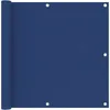Image de vidaXL Vidaxl Écran De Balcon Bleu 90x400 Cm Tissu Oxford