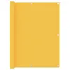 Image de Vidaxl Ãcran De Balcon Jaune 120x500 Cm Tissu Oxford
