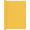 Image de vidaXL Vidaxl Écran De Balcon Jaune 120x600 Cm Tissu Oxford