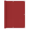 Image de vidaXL Écran de balcon Rouge 120x400 cm Tissu Oxford