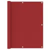Image de vidaXL Écran de balcon Rouge 120x500 cm Tissu Oxford135042