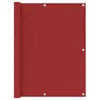 Image de Vidaxl Ãcran De Balcon Rouge 120x500 Cm Tissu Oxford