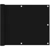 Image de vidaXL Écran de balcon Noir 75x300 cm Tissu Oxford135056