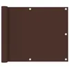 Image de vidaXL Écran de balcon Marron 75x300 cm Tissu Oxford135068