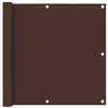 Image de vidaXL Écran de balcon Marron 90x300 cm Tissu Oxford135072