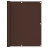 Image de vidaXL Écran de balcon Marron 120x300 cm Tissu Oxford