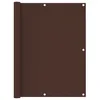 Image de Vidaxl Ãcran De Balcon Marron 120x400 Cm Tissu Oxford