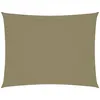 Image de Vidaxl Voile De Parasol Tissu Oxford Rectangulaire 3,5x5 M Beige