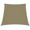 Image de vidaXL Voile de parasol Tissu Oxford trapèze 2/4x3 m Beige