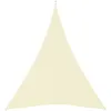 Image de Vidaxl Voile De Parasol Tissu Oxford Triangulaire 3x4x4 M CrÃ¨me