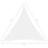 Image de Vidaxl Voile De Parasol Tissu Oxford Triangulaire 4x4x4 M Blanc