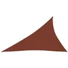 Image de vidaXL Voile de parasol Tissu Oxford triangulaire 4x5x64m Terre cuite