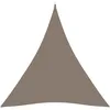 Image de Vidaxl Voile De Parasol Tissu Oxford Triangulaire 4,5x4,5x4,5 M Taupe