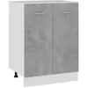 Image de vidaXL Armoire de plancher Gris béton 60x46x81,5 cm Bois d ingénierie