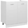 Image de vidaXL Armoire de plancher d'évier Lyon Blanc Bois ingénierie801196