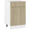 Image de vidaXL Armoire de plancher à tiroir Chêne sonoma Bois d ingénierie