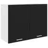 Image de vidaXL Armoire suspendue Lyon Noir 80x31x60 cm Bois d ingénierie801277