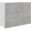 Image de vidaXL Armoire suspendue Gris béton 80x31x60 cm Bois d ingénierie