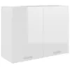 Image de vidaXL Armoire suspendue Lyon Blanc brillant 80x31x60 cm801281