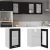 Image de vidaXL Vidaxl Armoire En Verre Suspendue ""Lyon"" Noir 40x31x60 Cm