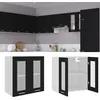 Image de vidaXL Armoire en verre suspendue Lyon Noir 60x31x60 cm802522