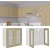 Image de vidaXL Armoire en verre suspendue Lyon Chêne sonoma802524