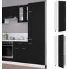 Image de vidaXL Armoire réfrigérateur Lyon Noir Bois d'ingénierie802539