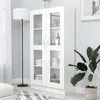 Image de vidaXL Armoire vitrine Blanc brillant 82,5x30,5x150 cm Bois ingénierie802765