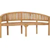 Image de Vidaxl Banc De Jardin En Forme De Banane 180 Cm Bois De Teck Solide
