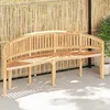 Image de vidaXL Vidaxl Banc De Jardin En Forme De Banane 200 Cm Bois De Teck Solide