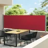 Image de Vidaxl Auvent LatÃ©ral RÃ©tractable De Patio 140x600 Cm Rouge