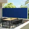 Image de vidaXL Auvent latéral rétractable de patio 600x160 cm bleu