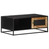 Image de vidaXL Table basse 90x50x35 cm Bois de manguier brut