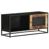 Image de vidaXL Meuble TV 90x30x40 cm Bois de manguier brut323150