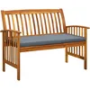 Image de Vidaxl Banc De Jardin Avec Coussin 119 Cm Bois Solide D'acacia