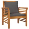 Image de vidaXL Chaises de canapé coussins gris foncé lot de 2 acacia massif312138