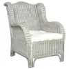 Image de vidaXL Canapé avec coussin Gris Rotin naturel et lin325464